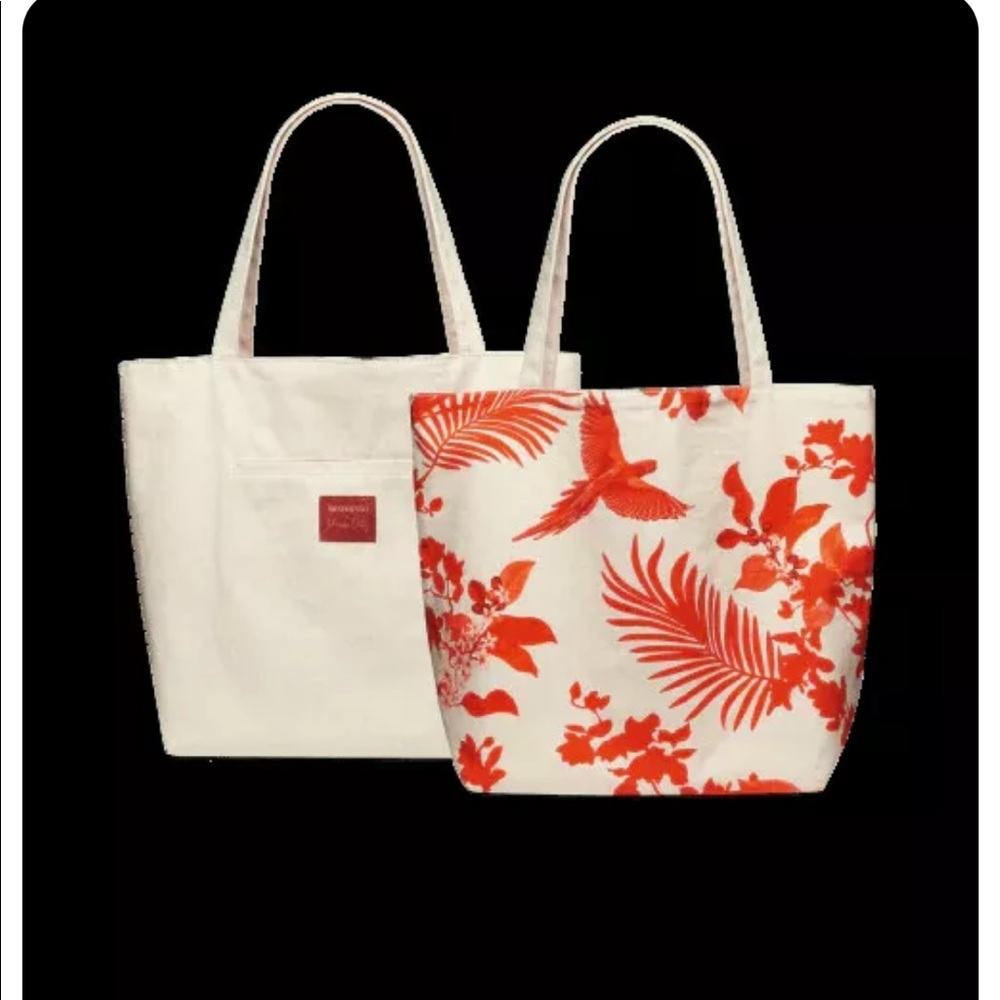 Nespresso X Johanna Ortiz reversible tote NWT